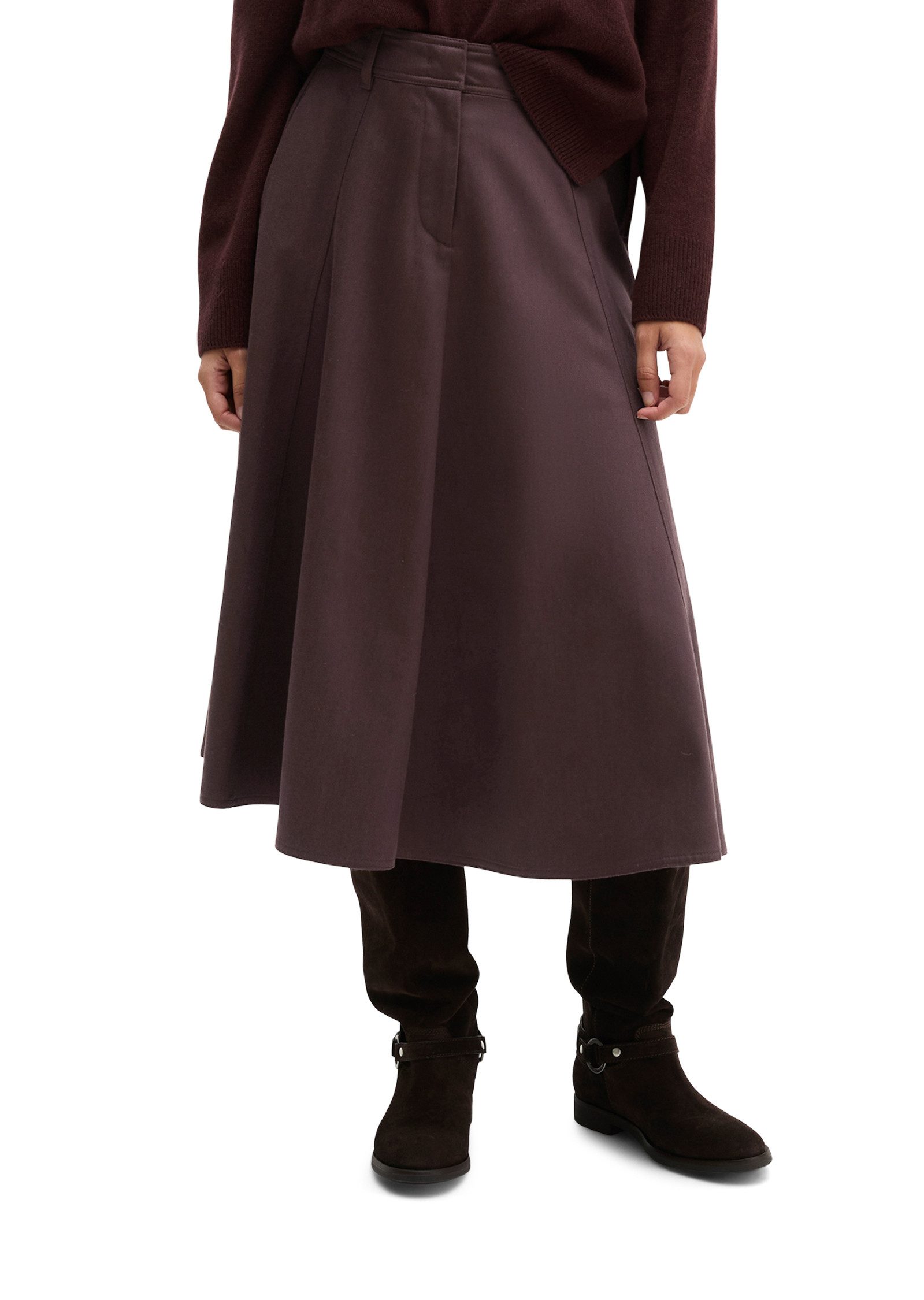 Marc O'Polo Webrock aus fließendem Lyocell-Baumwoll-Twill