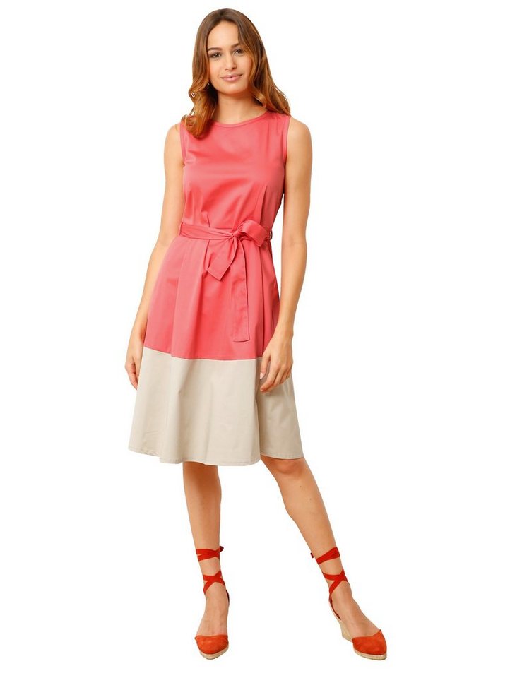 Amy Vermont Kleid mit Color-Blocking in rosa