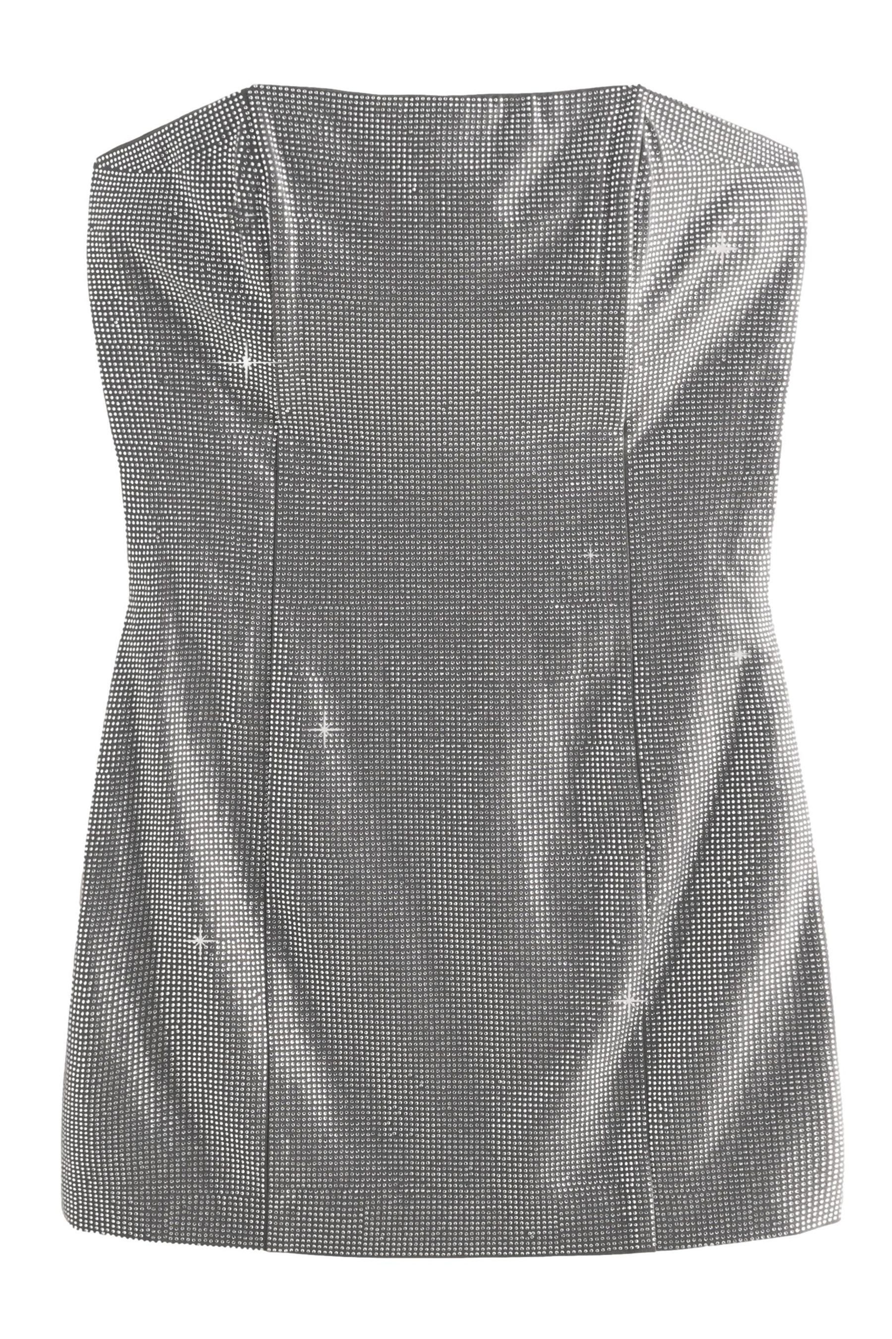 Next Bandeaukleid Funkelndes Bandeau-Minikleid mit Strass günstig online kaufen