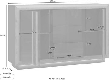 FORTE Sideboard Savona, Breite 162 cm, inkl. Sockelbeleuchtung
