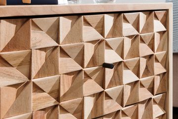 KADIMA DESIGN Nachttisch Massivholz-Nachtkästchen im modernen Landhaus-Stil mit Schubladen