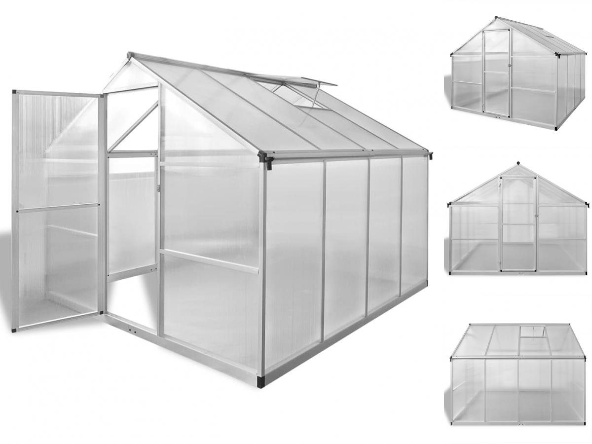 vidaXL Gewächshaus Verstärktes Gewächshaus Aluminium 6,05 m² | Rabatt: 24% vidaXL Gewächshaus Verstärktes Gewächshaus Aluminium 6,05 m² | Rabatt: 24%
