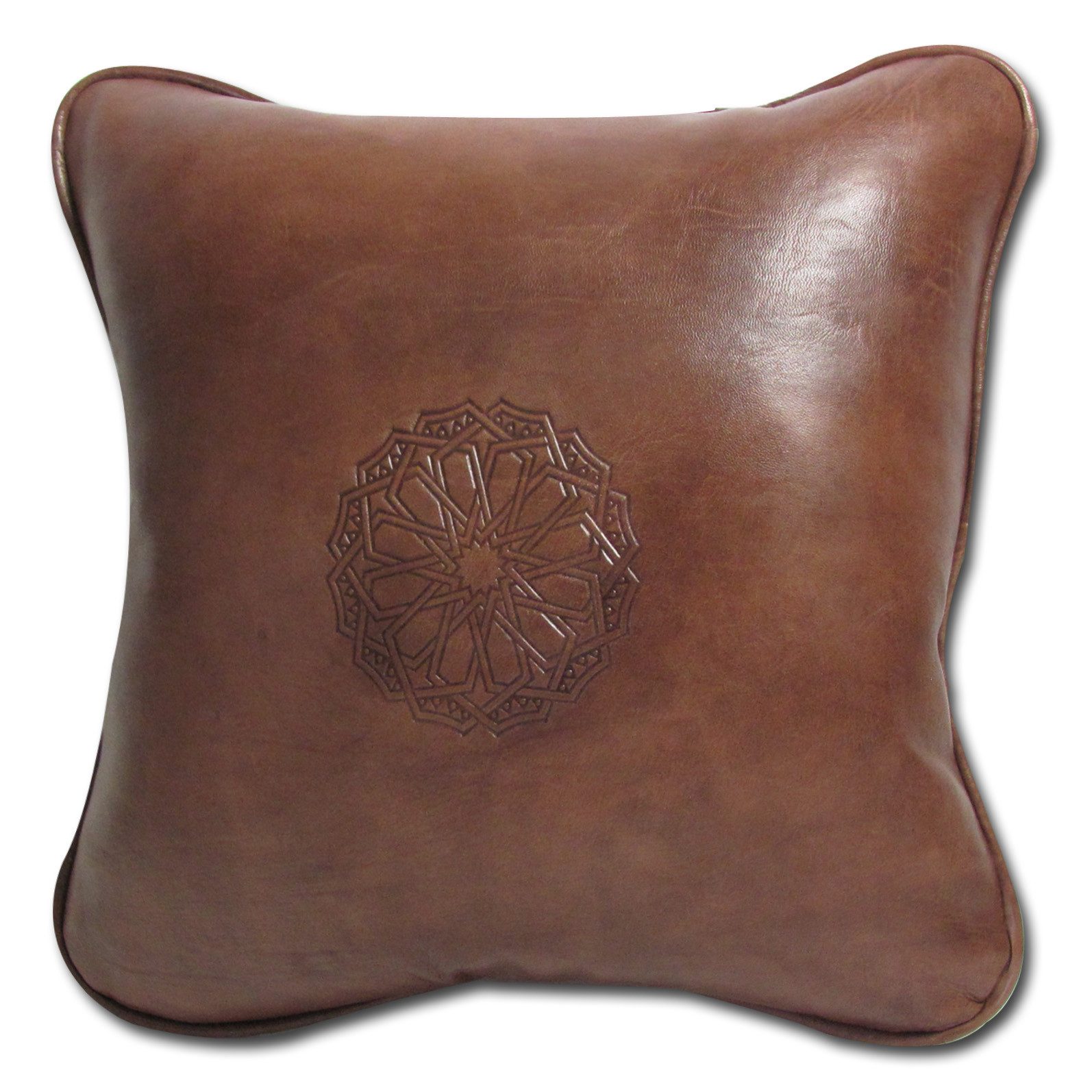 ALMADIH Dekokissen Lederkissen L Sofakissen Zierkissen Rückenkissen