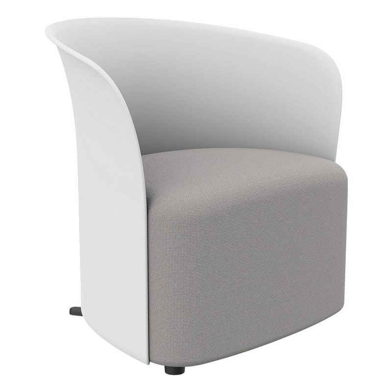 PAPERFLOW Sessel »Crown«, Clubsessel, durchgehende Rückenlehne, Standfüße, Sitzhöhe 38 cm