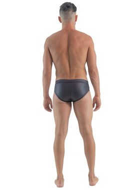 Geronimo Slip Erotic Mission Slip mit Reißverschluss Black M (Slip, 1-St., Lederoptik)