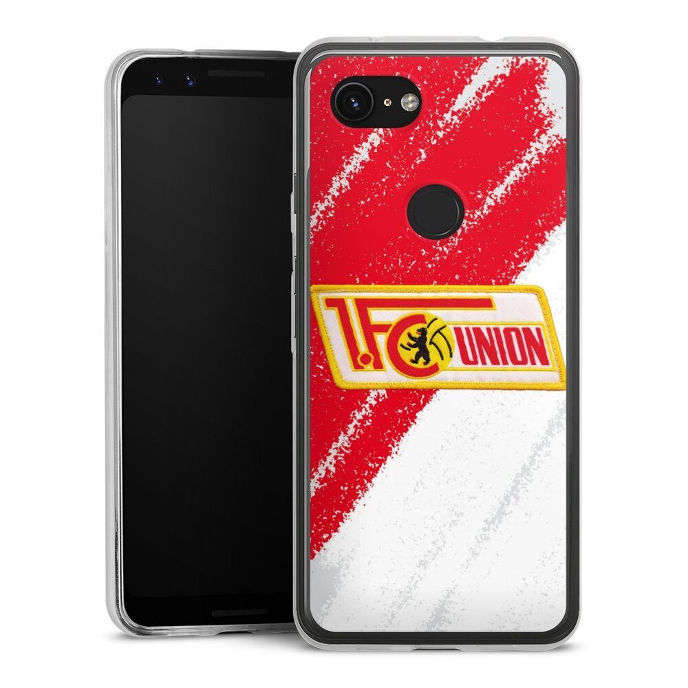 DeinDesign Handyhülle Offizielles Lizenzprodukt 1. FC Union Berlin Logo, Google Pixel 3a Slim Case Silikon Hülle Ultra Dünn Schutzhülle