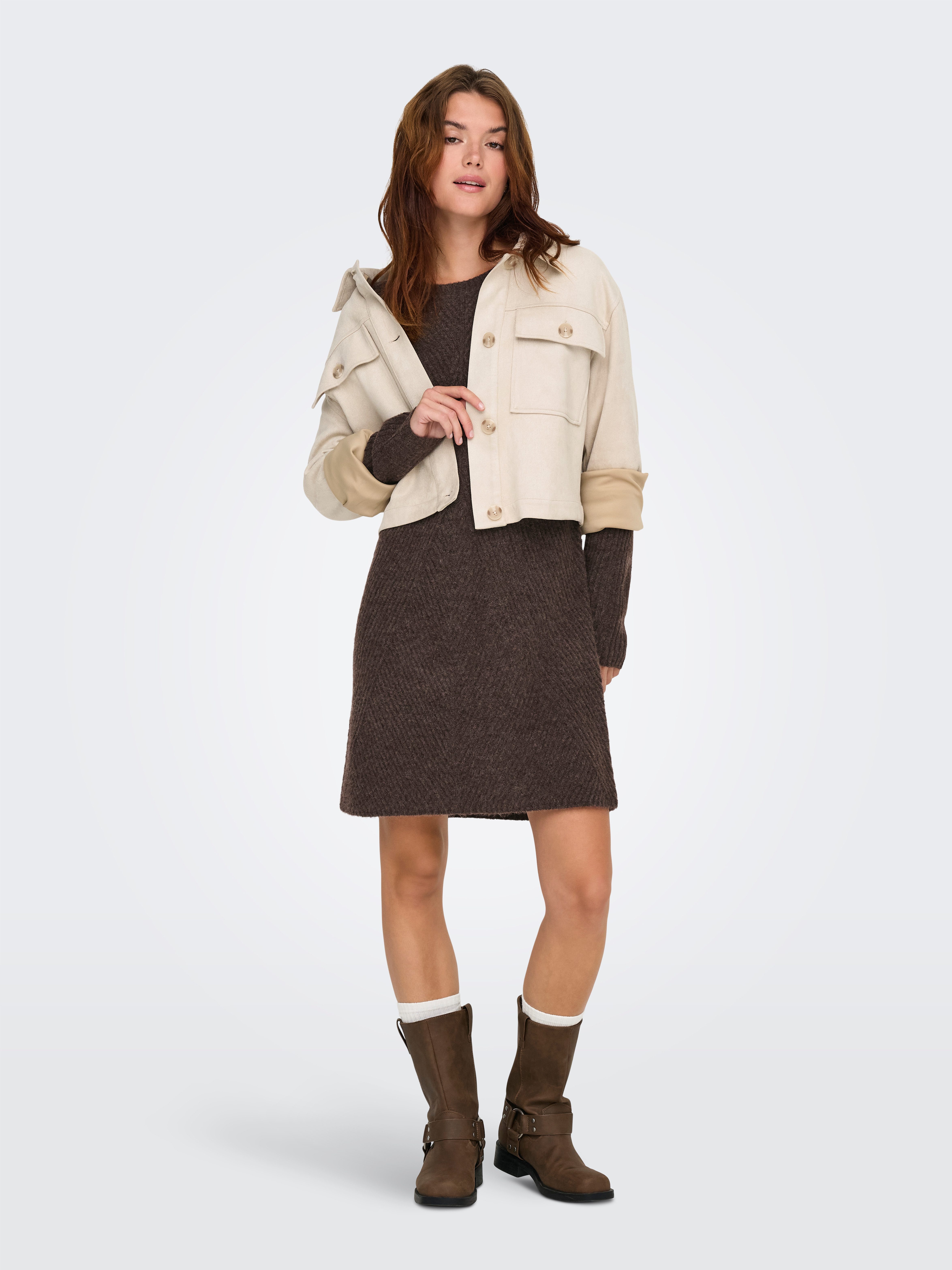 ONLY Strickkleid ONLCAROL L/S DRESS KNT NOOS günstig online kaufen