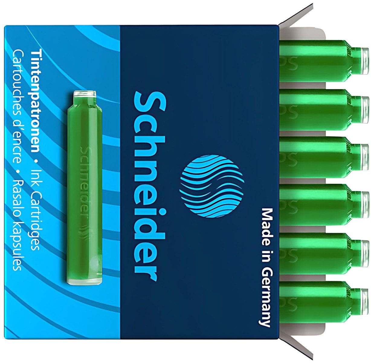 KOH-I-NOOR Schneider Tintenpatronen Standard grün 6er Pack Tintenpatrone