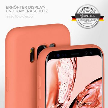 ONEFLOW Handyhülle Soft Case, Hülle aus Silikon, Schutzhülle Bumper, Backcover abdeckung, Silicon Handytasche, Silikonhülle, Schutz Cover, weiche Handyhülle - matt Koralle