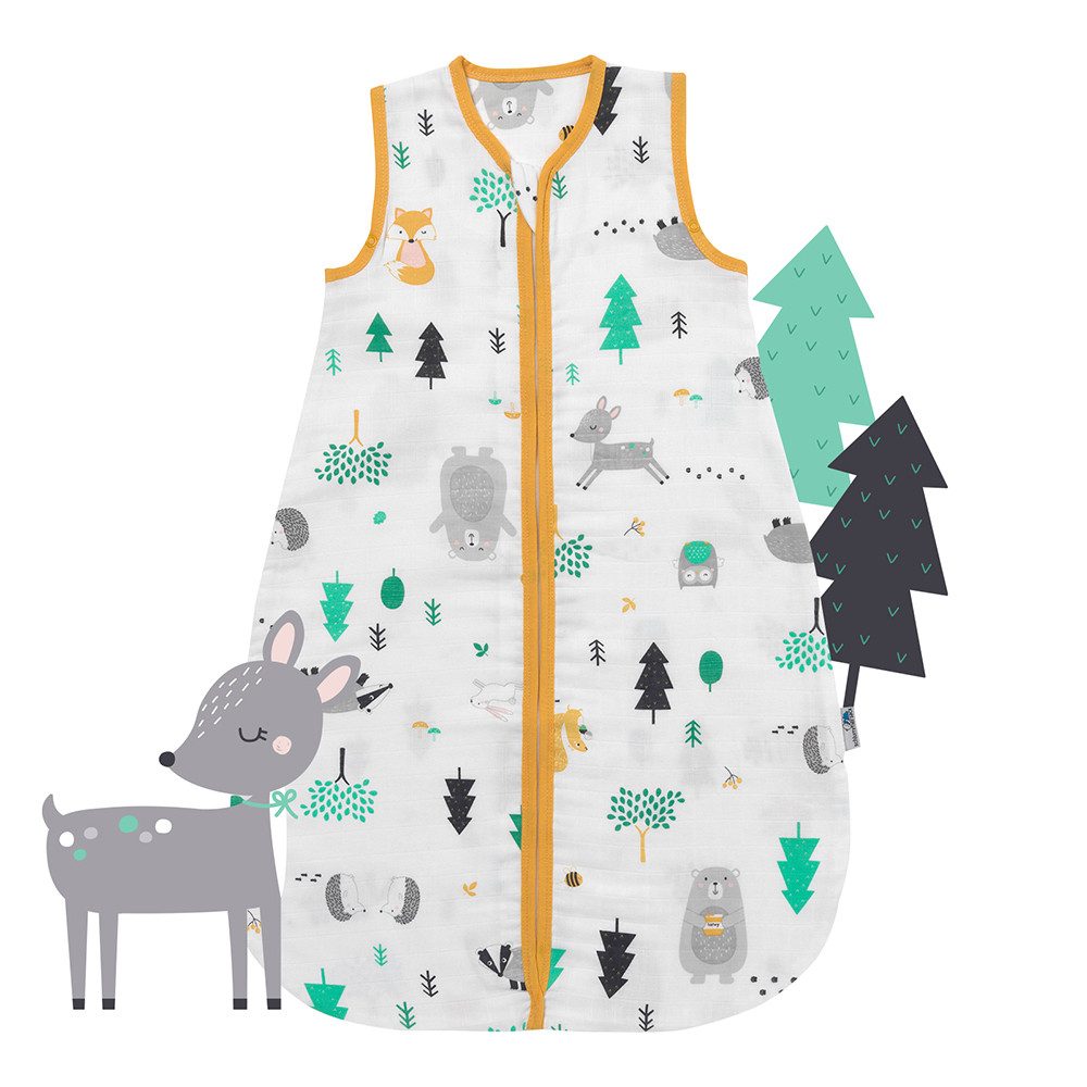 Schlummersack Kinderschlafsack Musselin Babyschlafsack, 0.5 Tog günstig online kaufen