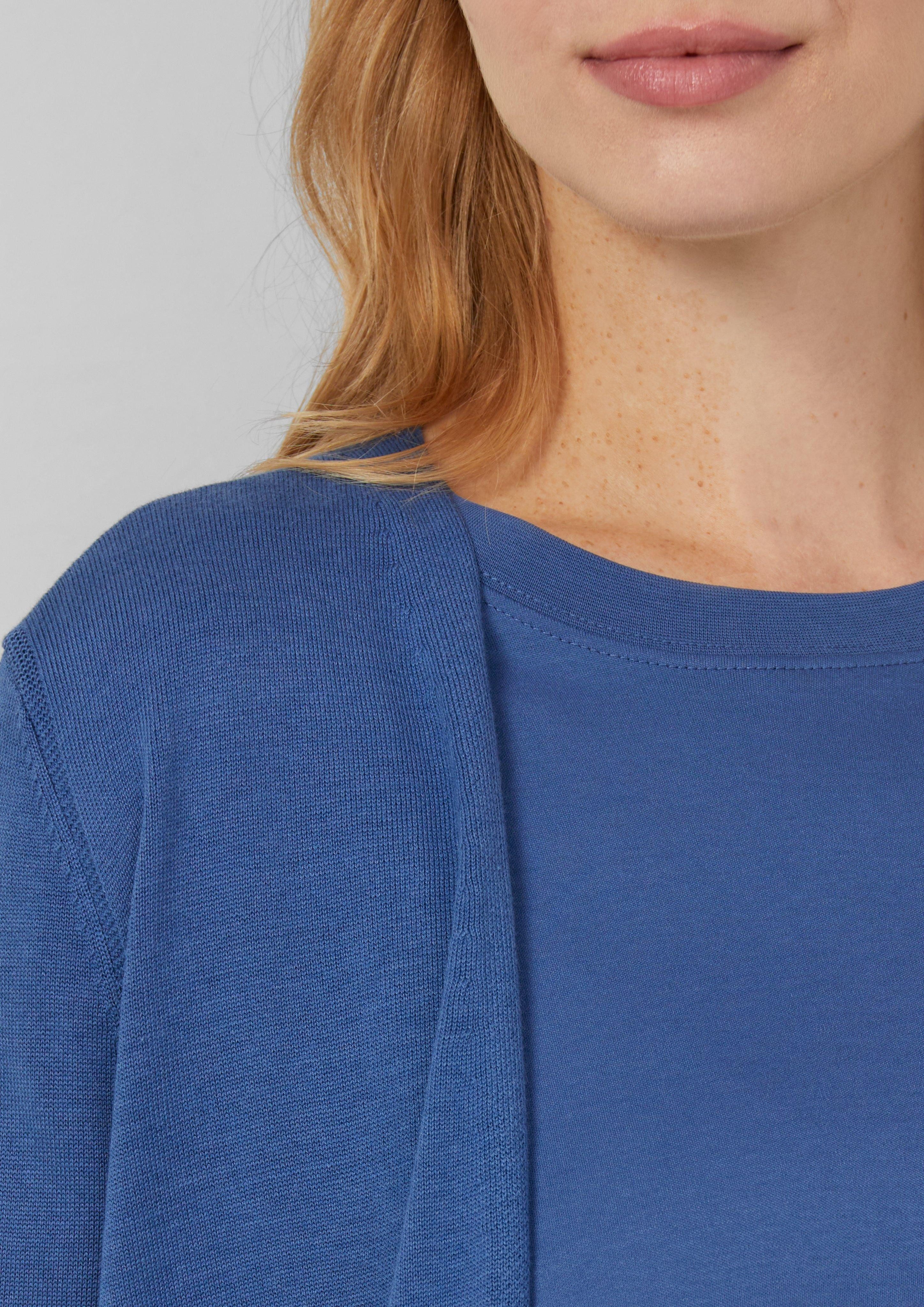 s.Oliver Strickjacke Cardigan aus Viskose-Baumwoll-Mix günstig online kaufen