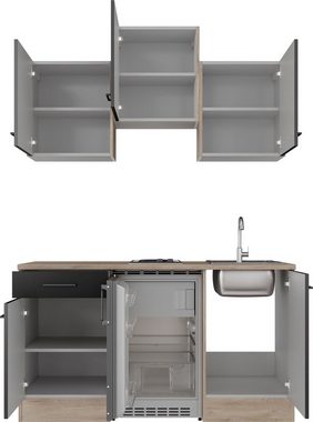 Flex-Well Küche Capri, mit E-Geräten, Gesamtbreite 150,5 cm, in weiten Farben erhältlich