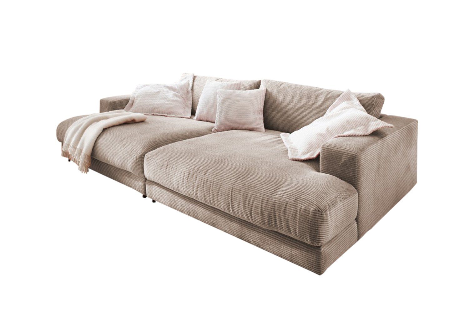 KAWOLA Big-Sofa MADELINE, verschiedene Farben od. Cord Sofa Stoff
