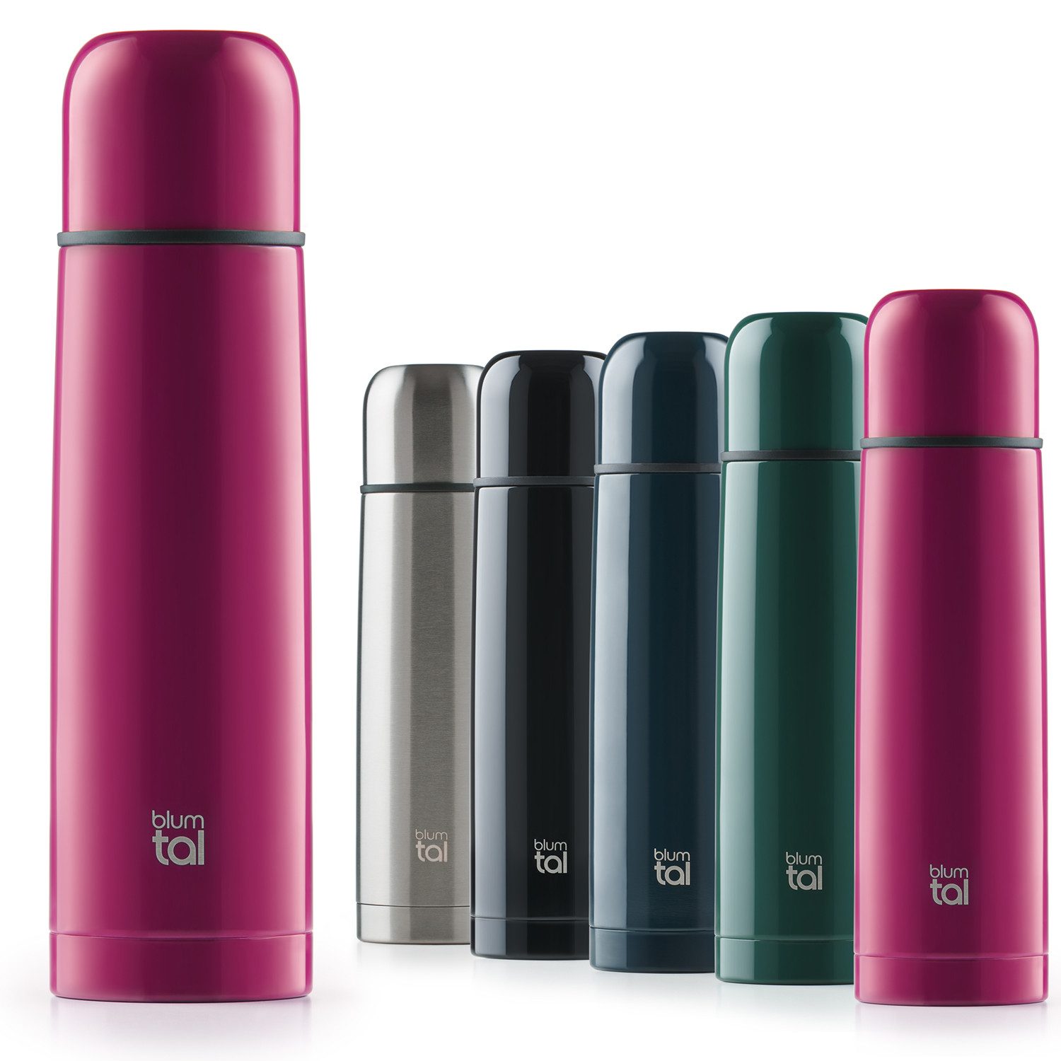Blumtal Thermoflasche Eifel - auslaufsicherer Trinkbecher, für unterwegs, stundenlange Isolation von warmen Getränken