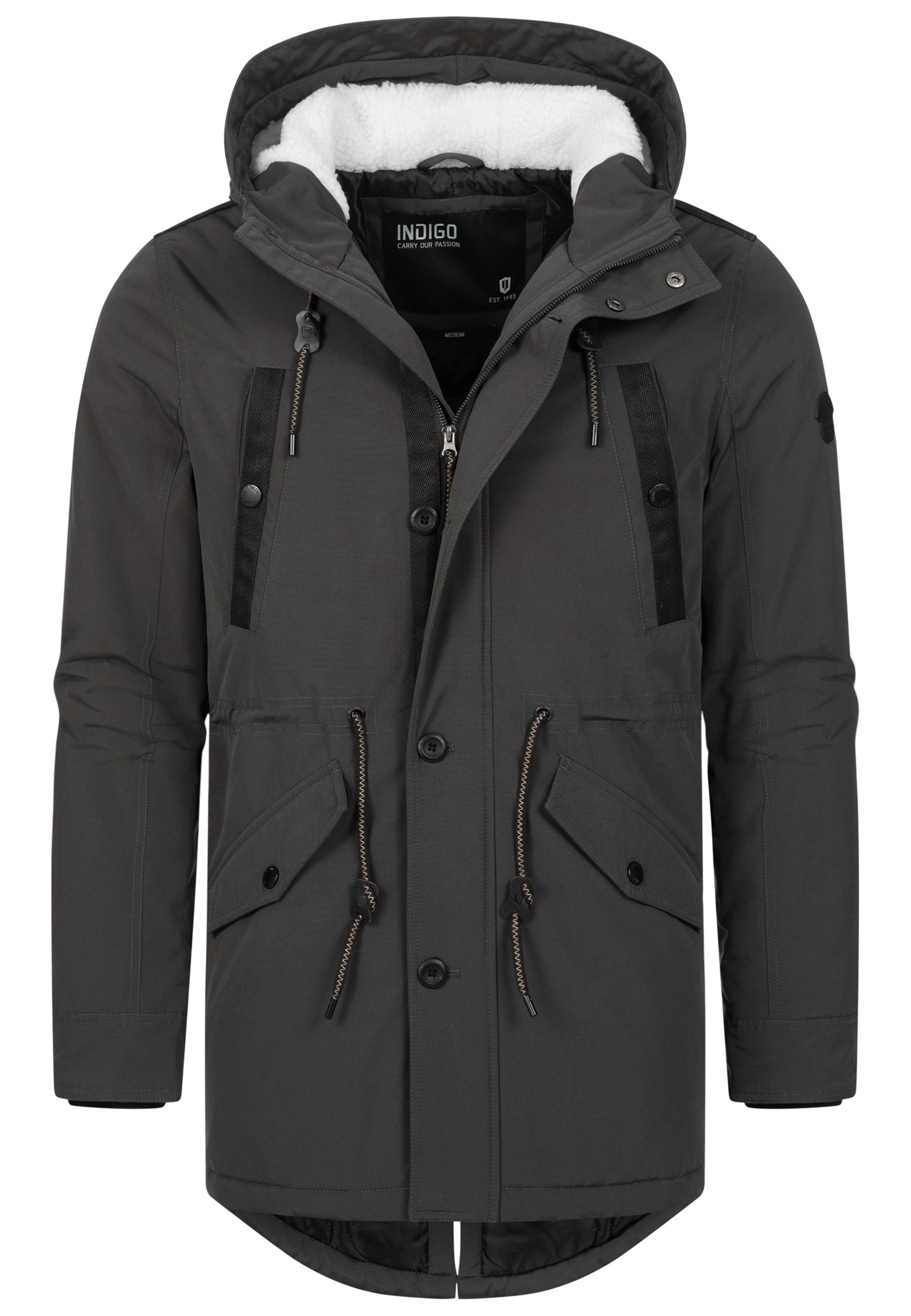 Indicode Parka INBenicio Raven