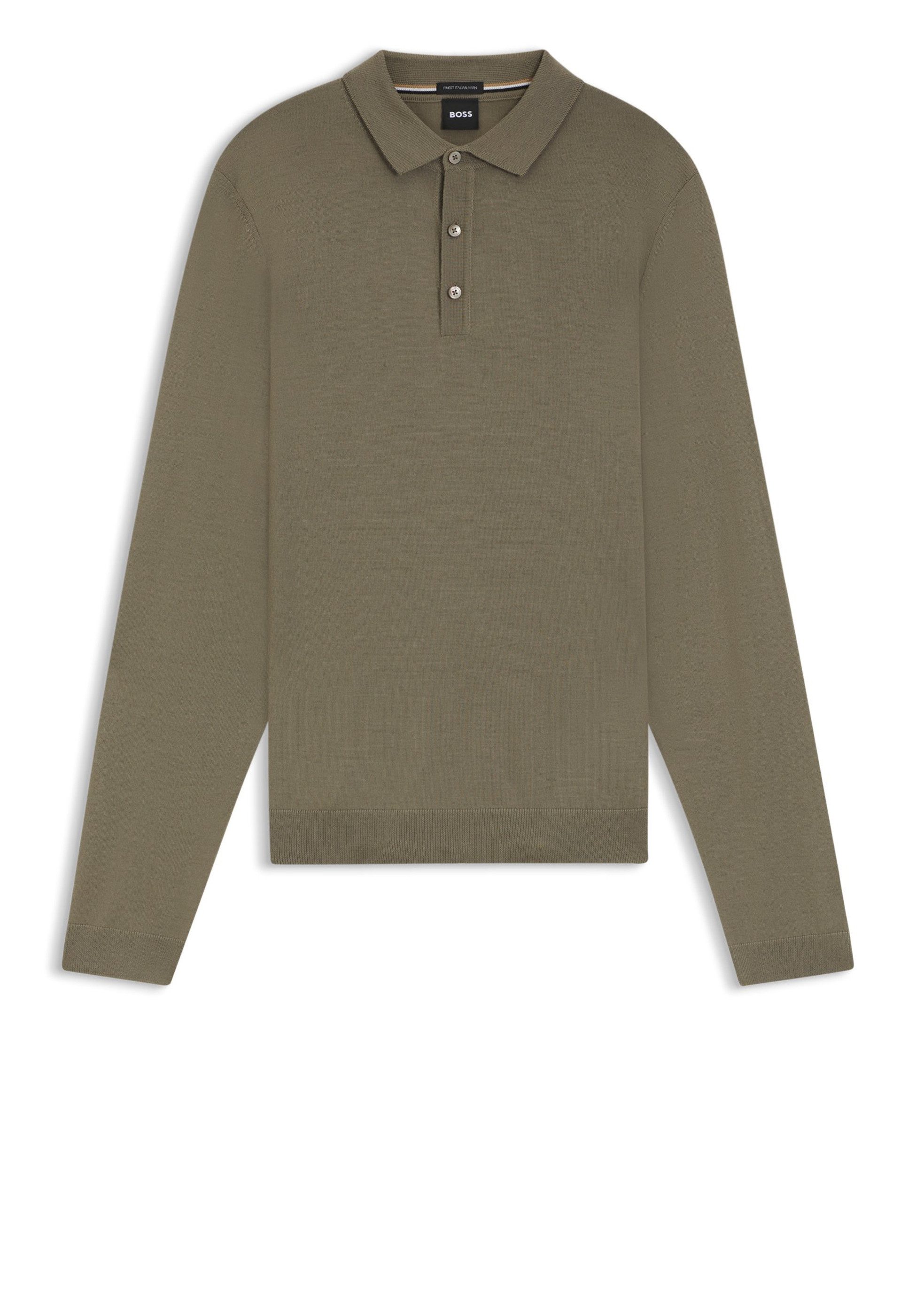 BOSS Strickpullover Lancione aus Schurwolle (1-tlg)