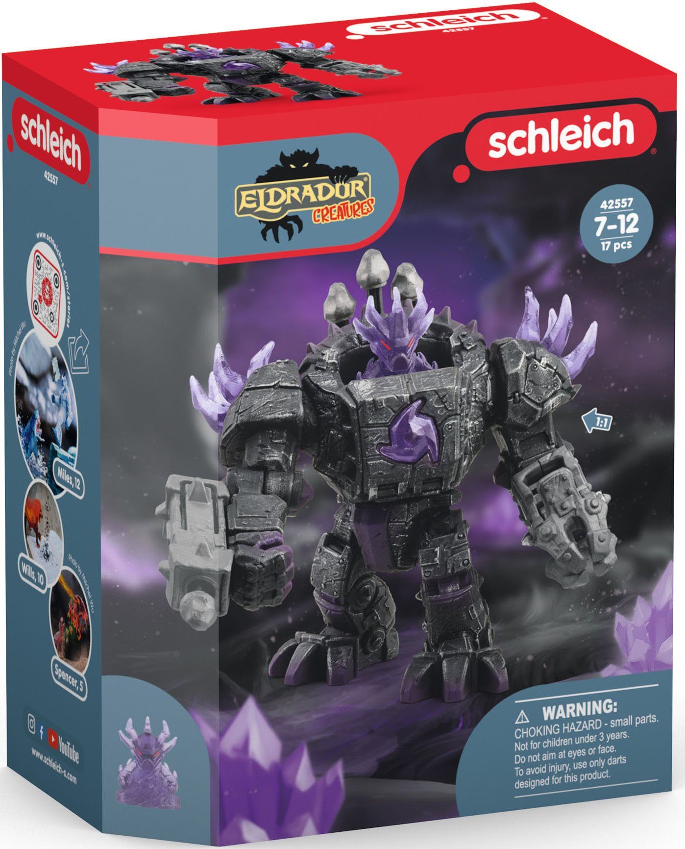 Schleich® Spielfigur ELDRADOR®, Schatten Master-Roboter Mini mit Creature (42557)