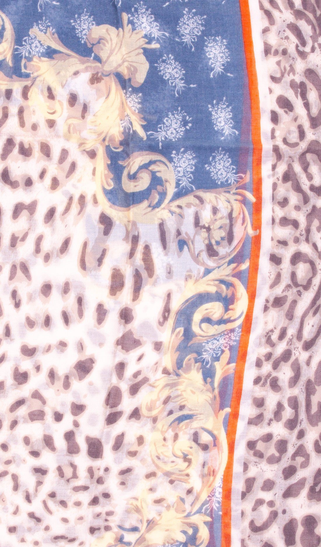 Faera Loop, Damen italienisch-römisches Farben Rundschal leicht mehreren Schal Leopardenmuster Loopschal braun weich und