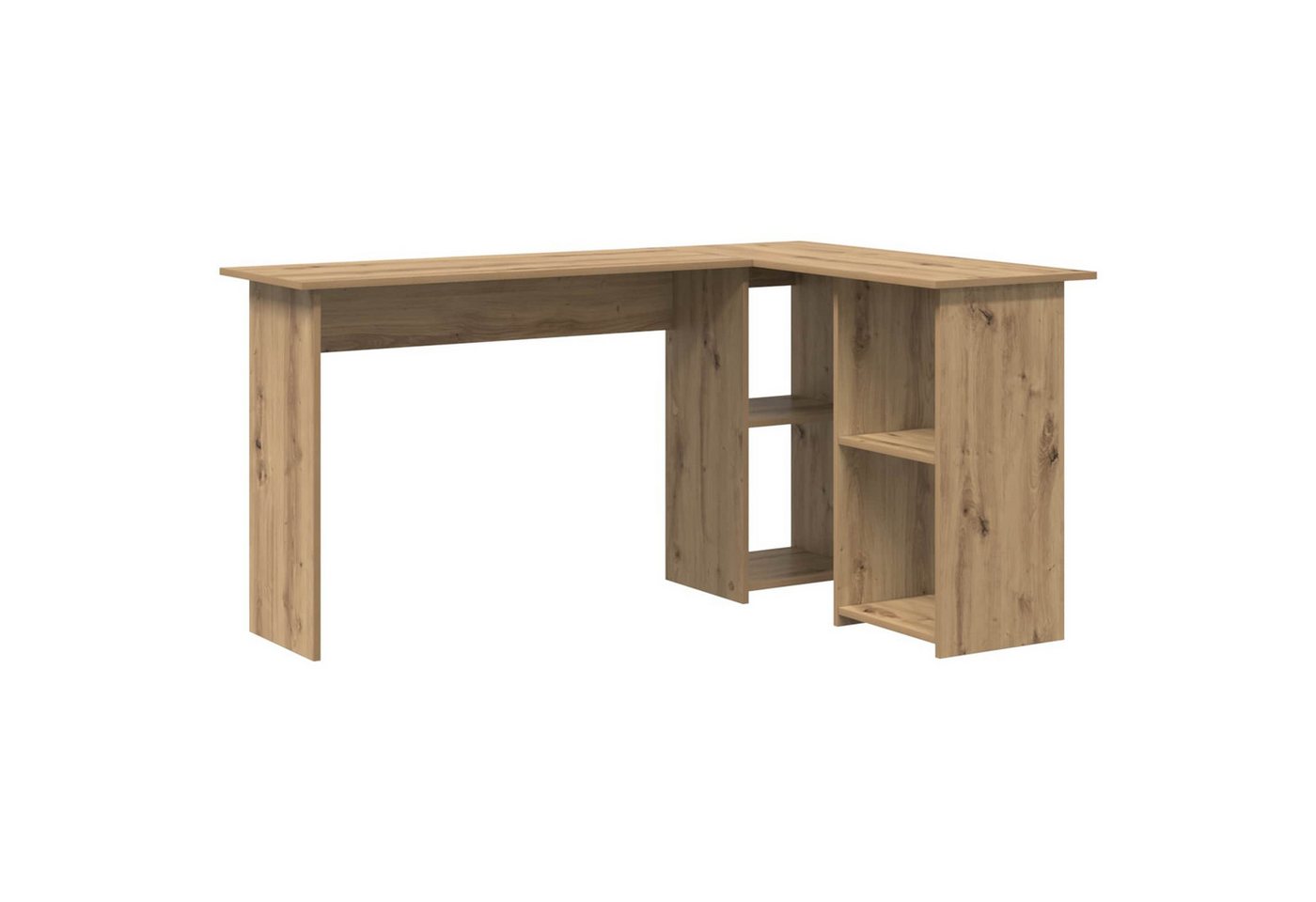 vidaXL Schreibtisch Schreibtisch Artisan-Eiche 142 x 102 x 73 cm Holzwerkstoff (1-St)