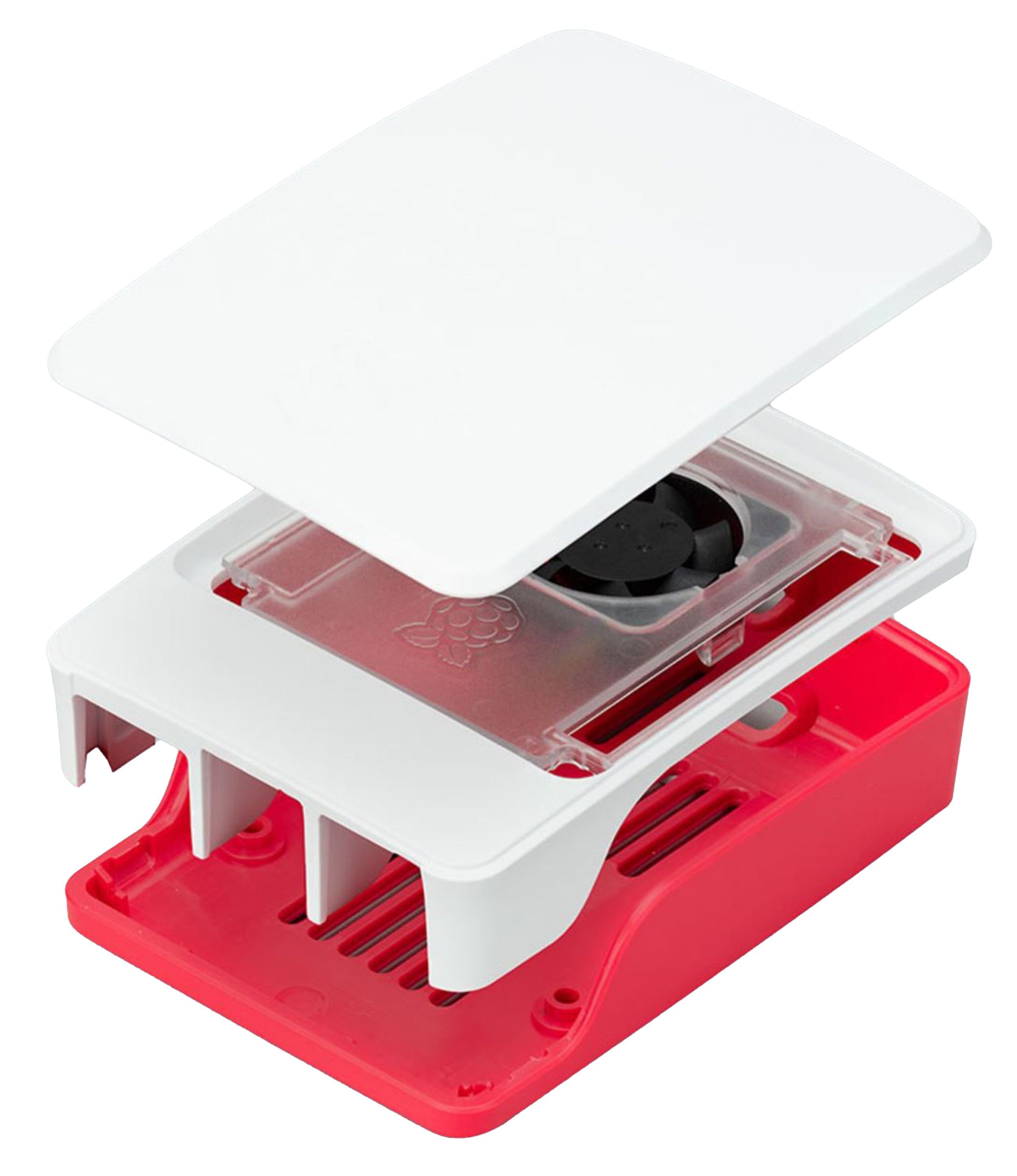 Raspberry Pi RASPBERRY PI 5 Gehäuse, weiß/rot Mini-PC