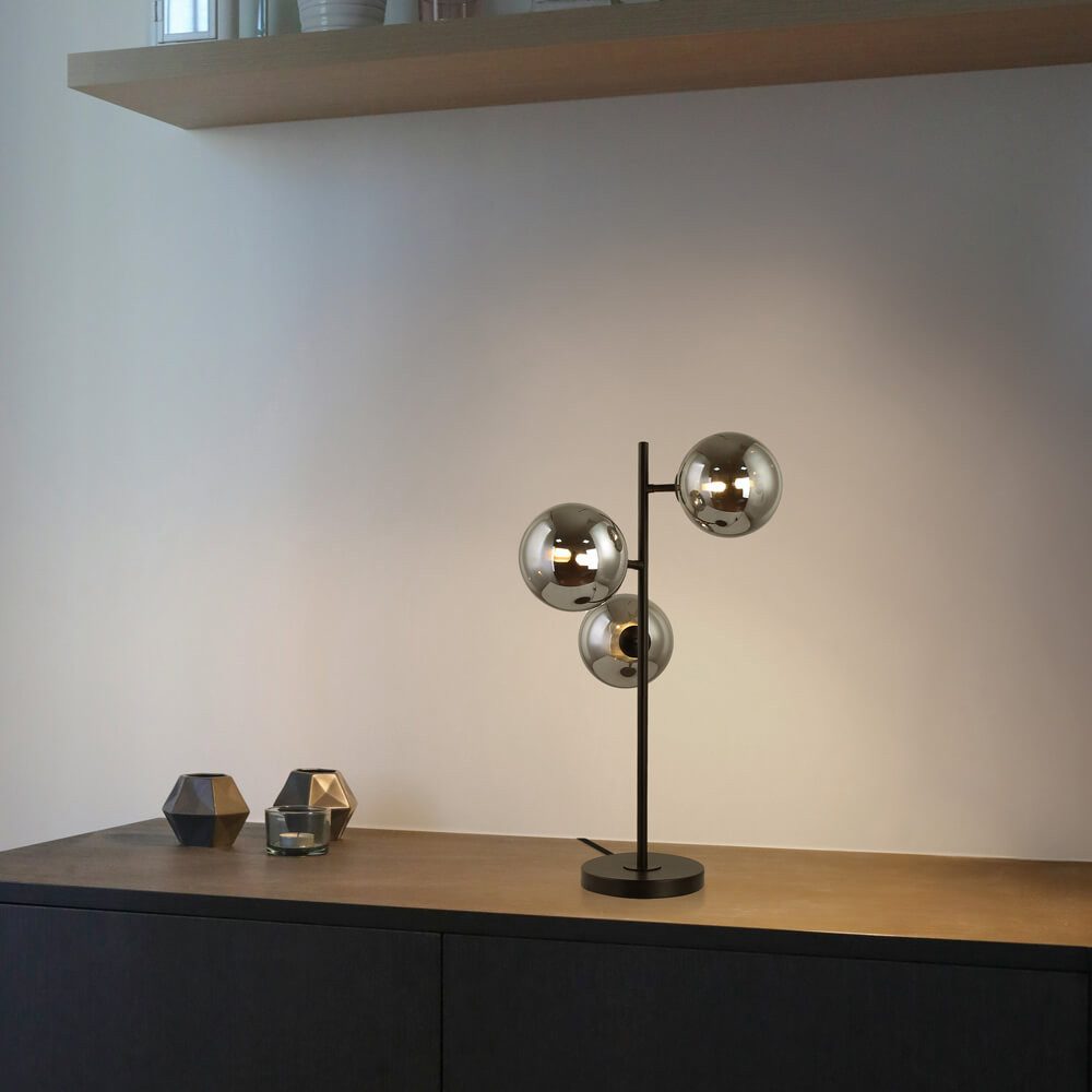 HOME DELUXE Tischleuchte aus Glas VIOLA, günstig online kaufen