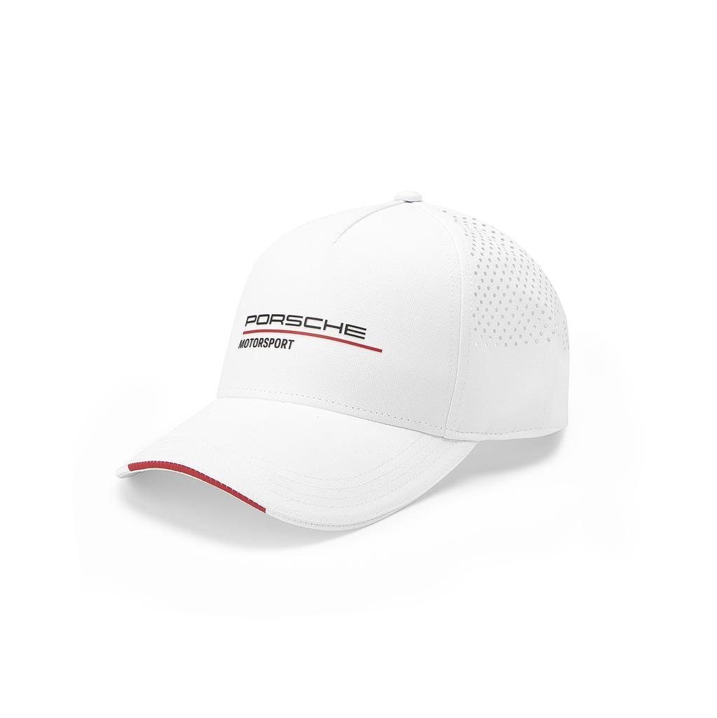 Porsche Motorsport Baseball Cap Kappe Logo (Weiß) Mesh-Einsatz hinten