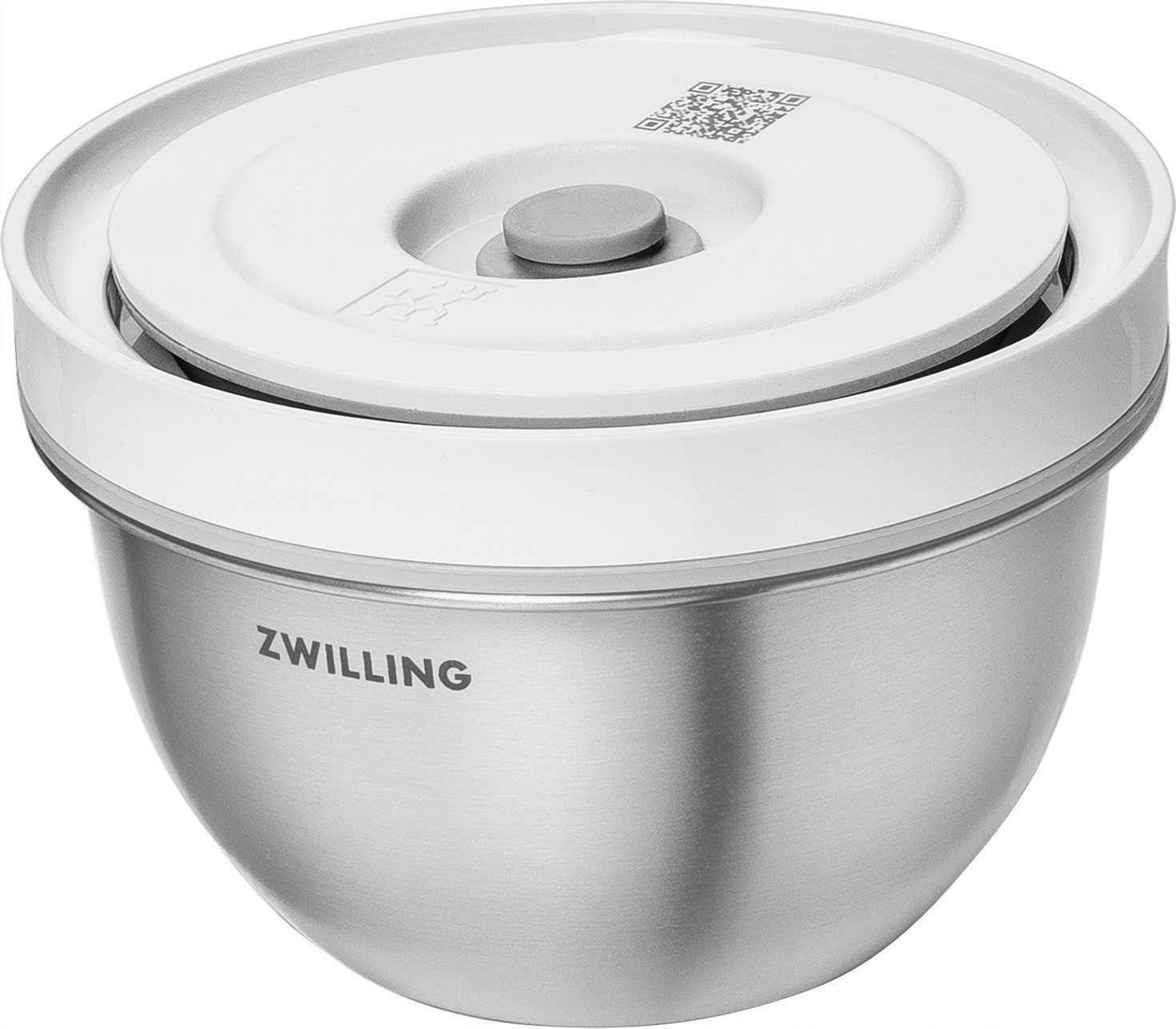 Zwilling Aufbewahrungsschüssel Fresh & Save BOWLS, Edelstahl, (2-tlg., Schüssel inkl. Deckel), Vakuumschüssel S / 12 cm, Edelstahl