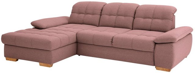 Home affaire Ecksofa »Lotus Home Luxus«, bis zu 140kg pro Sitzplatz belastbar, incl. Sitztiefenverstellung, wahlweise Kopfteil- und Armlehnverstellung, Bettfunktion und Bettkasten-Otto