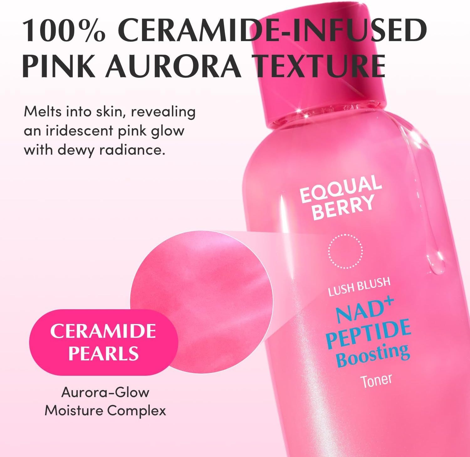 Eqqualberry Toner NAD+ Peptide Boosting Toner 150ml – Anti-Aging Gesichtswasser mit 13 Peptiden, Ceramide Pearl Complex & Granatapfel, Korean Skincare, Toner für Festigkeit & Strahlung, alle Hauttypen