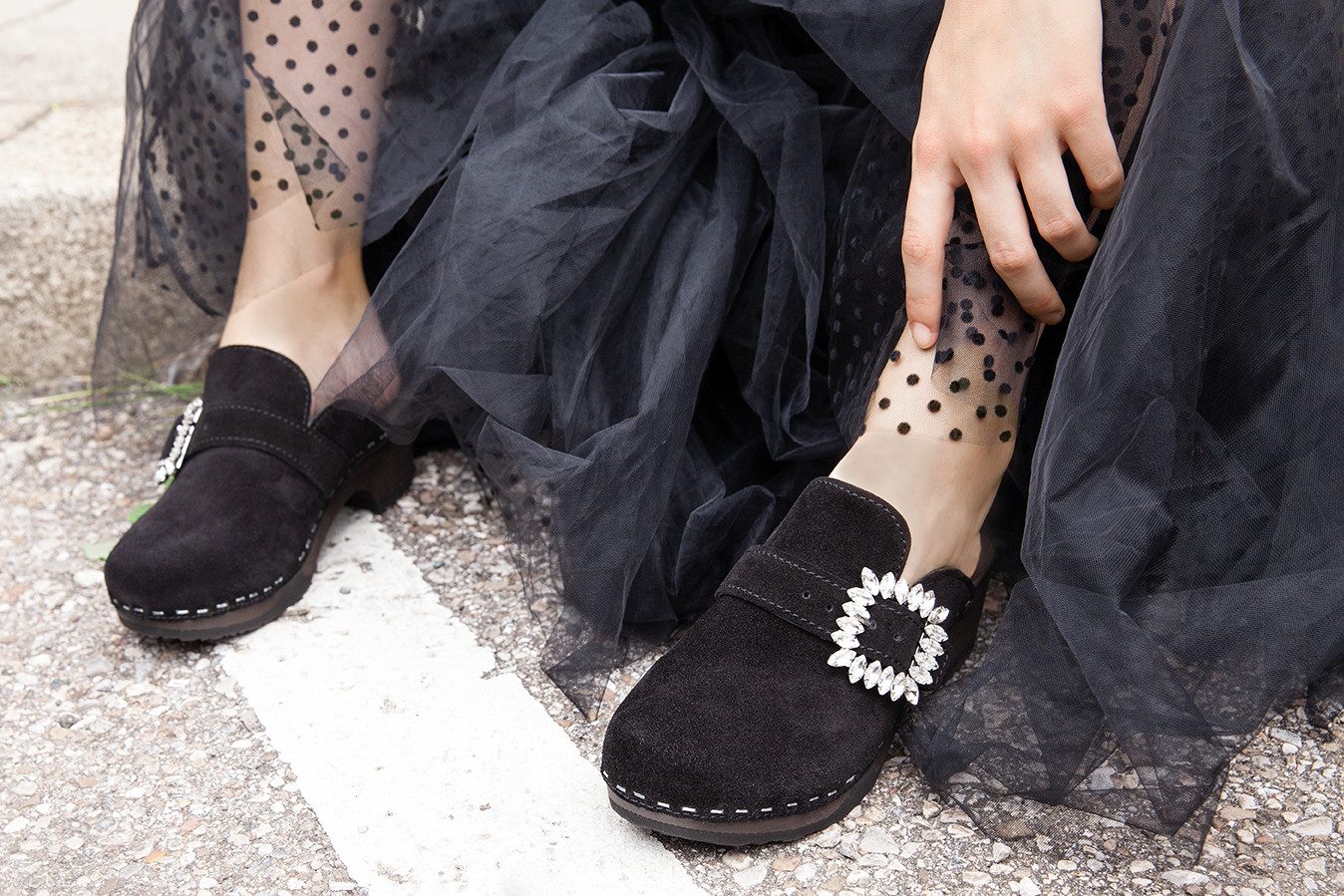 Softclox TEODORA Kaschmir schwarz (dunkel) Clog günstig online kaufen