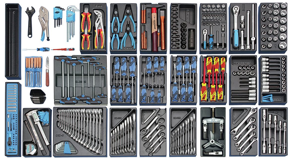Gedore Werkzeugset S 1500 ES-03 Modul-Sortiment groß, 325-teilig