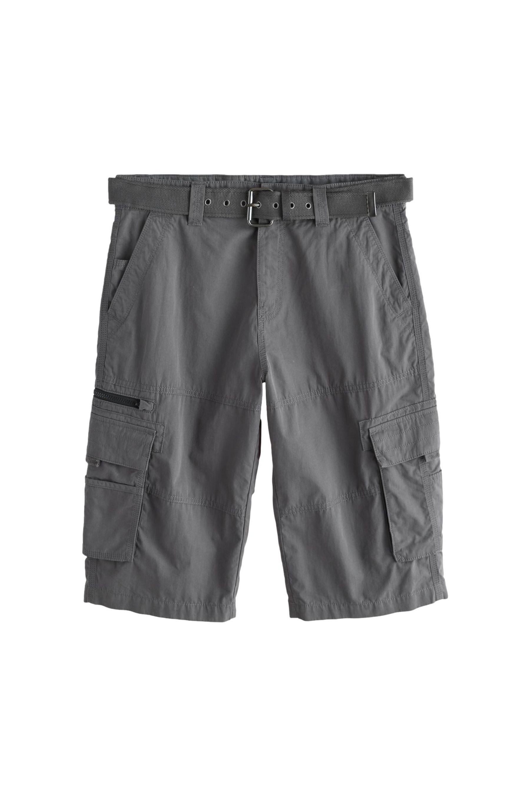 Cargoshorts Lange Cargo-Shorts mit Gürtel