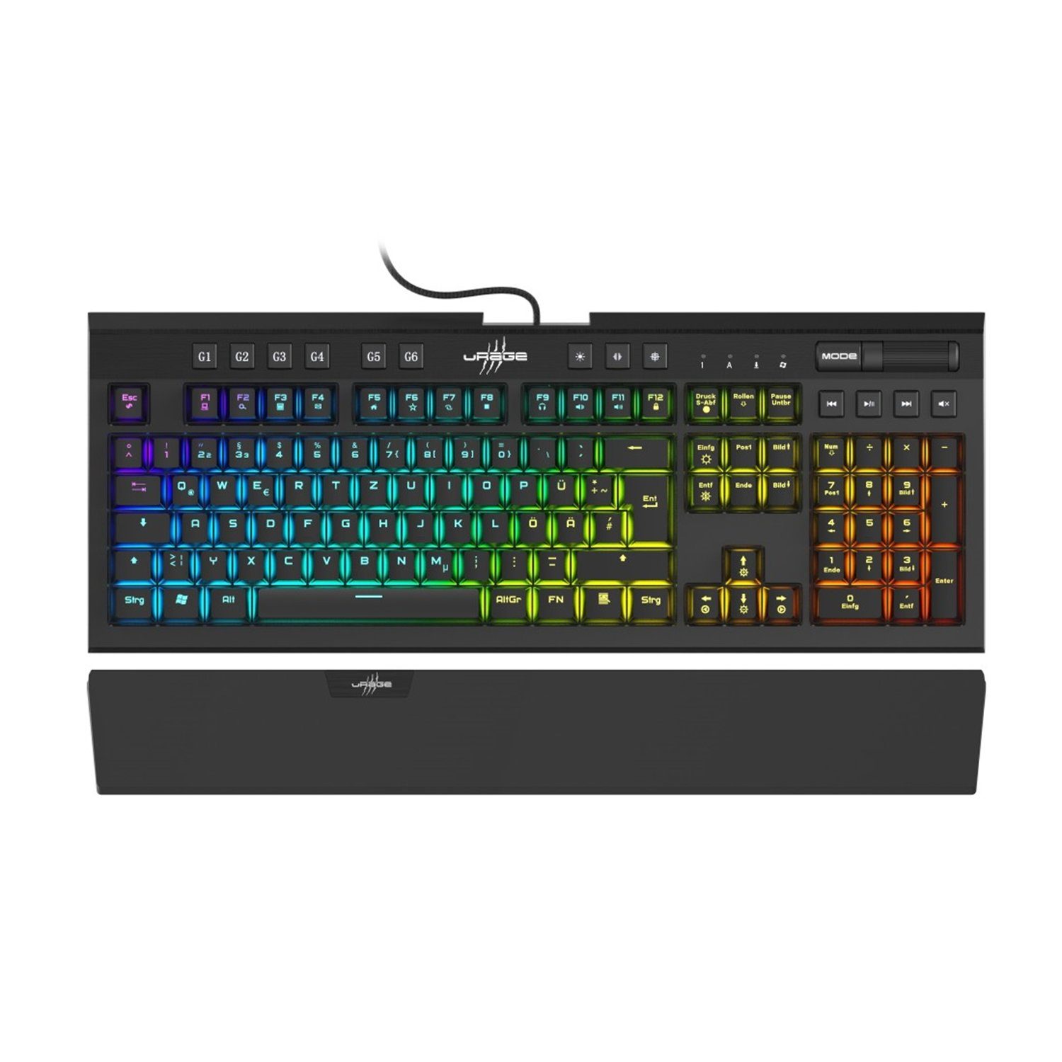 uRage Exodus 900 Mechanical, blaue Switches Gaming-Tastatur