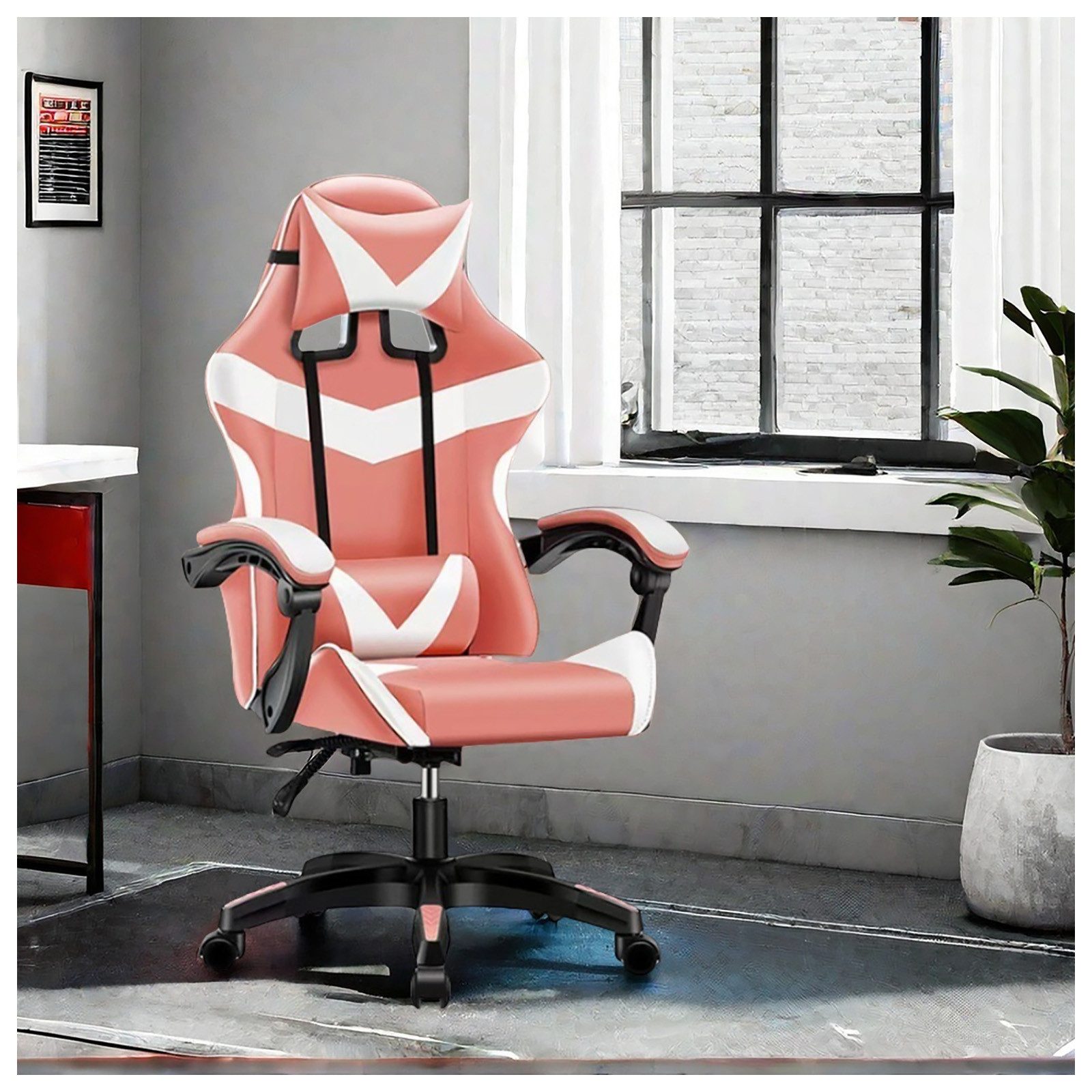 HTI-Living Drehstuhl Bürostuhl Pink/Weiß Krit Power (Stück, 1 St), Gaming S günstig online kaufen