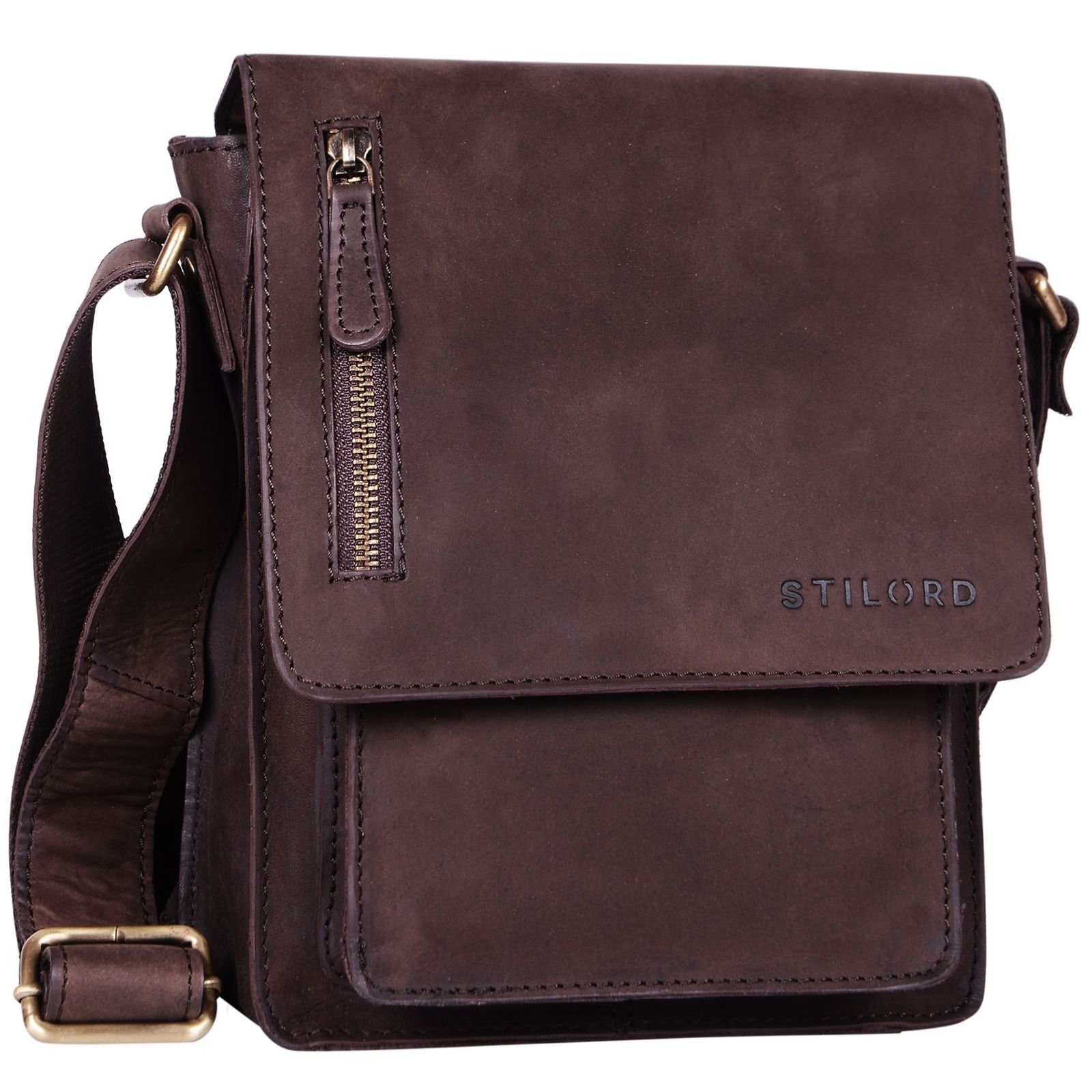 STILORD Schultertasche "Finn" kleine Umhängetasche Herren