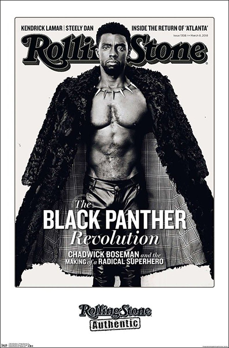 Trends International Poster Chadwick Boseman Poster Rolling Stone, Black Panther 55,8 x 86,4 cm