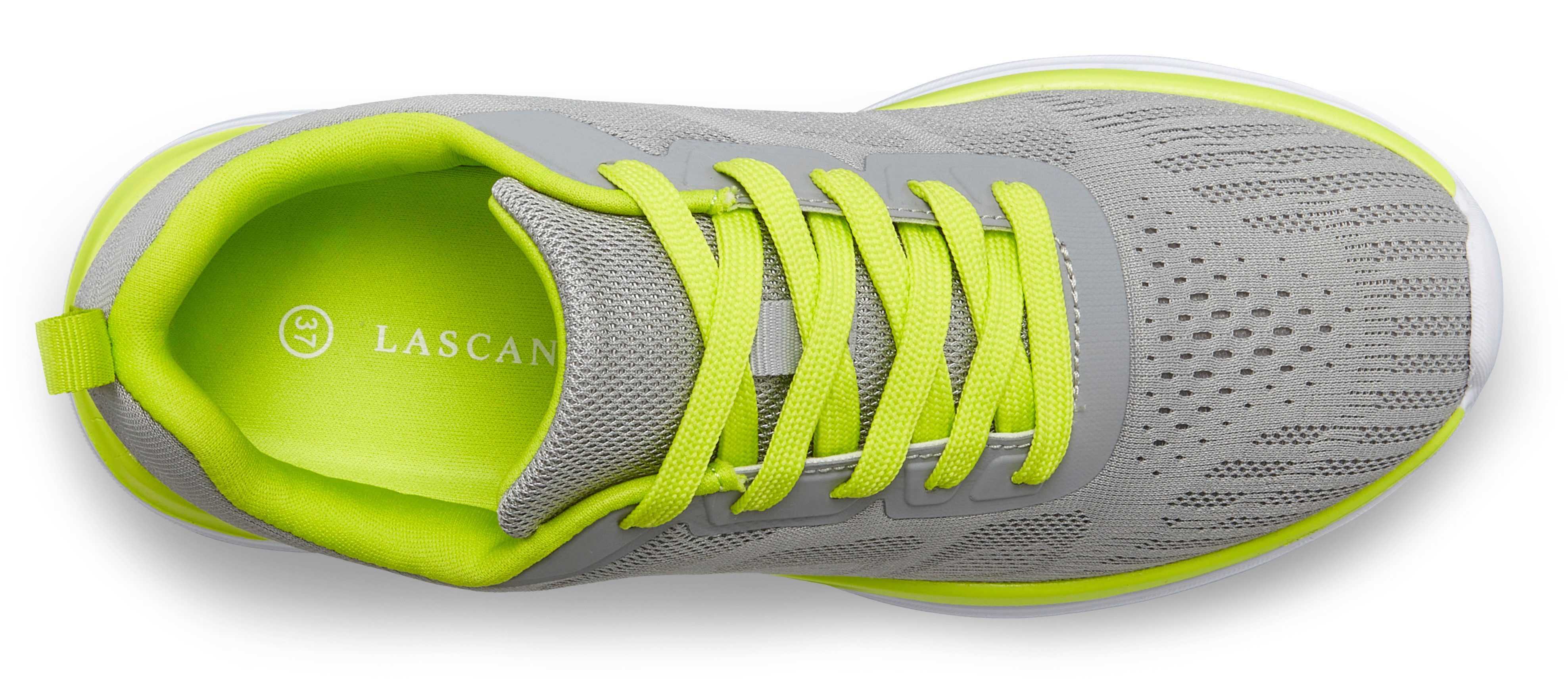 LASCANA Freizeitschuh, Halbschuh, Turnschuhe, Sneaker NEU mit farbigen Details im sportiven Look VEGAN