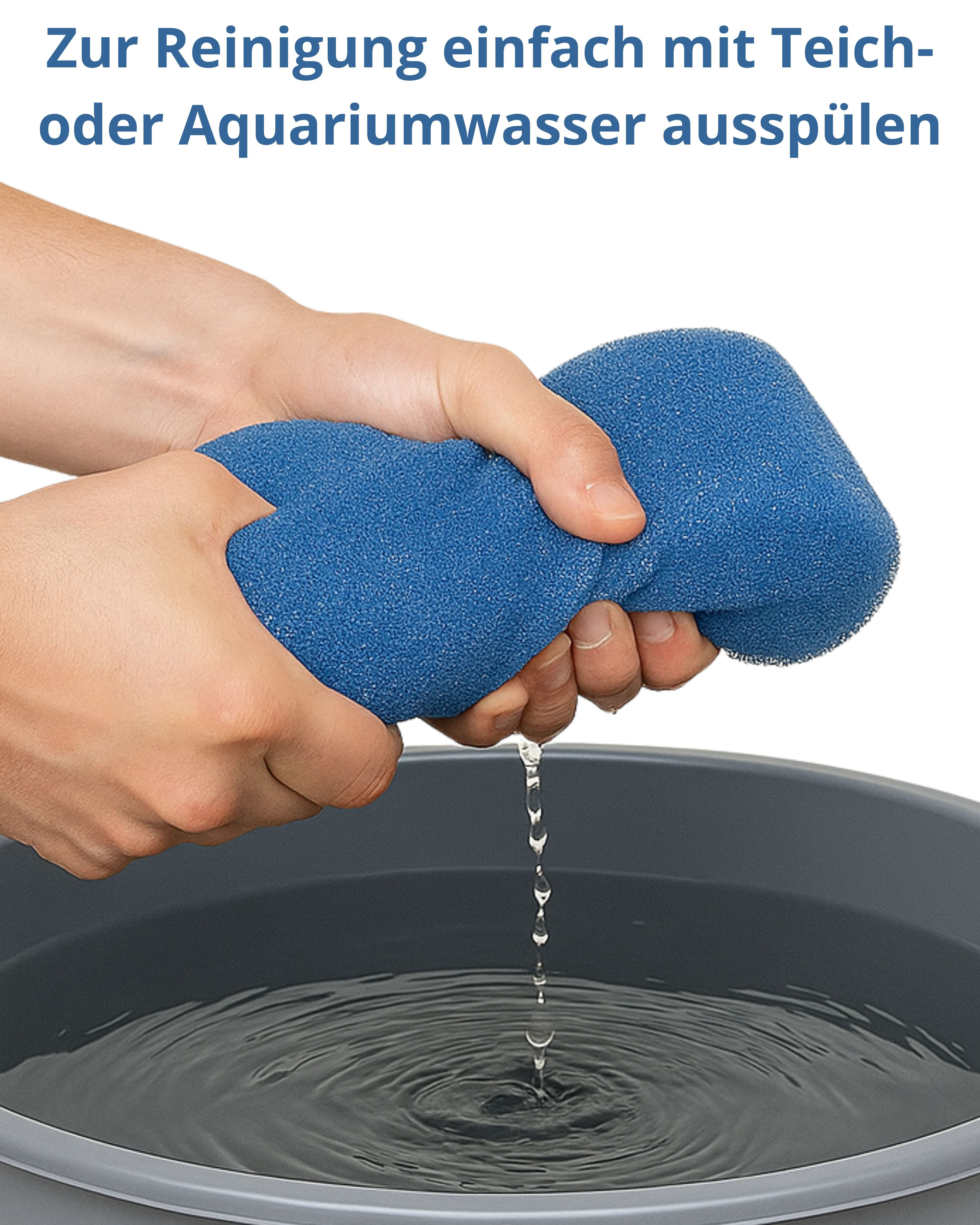gws Filtermatte gws Filtermatte für Teich und Aquarium, zuschneidbares Filtermedium, Für Süß- und Meerwasser, Einfach zu reinigen