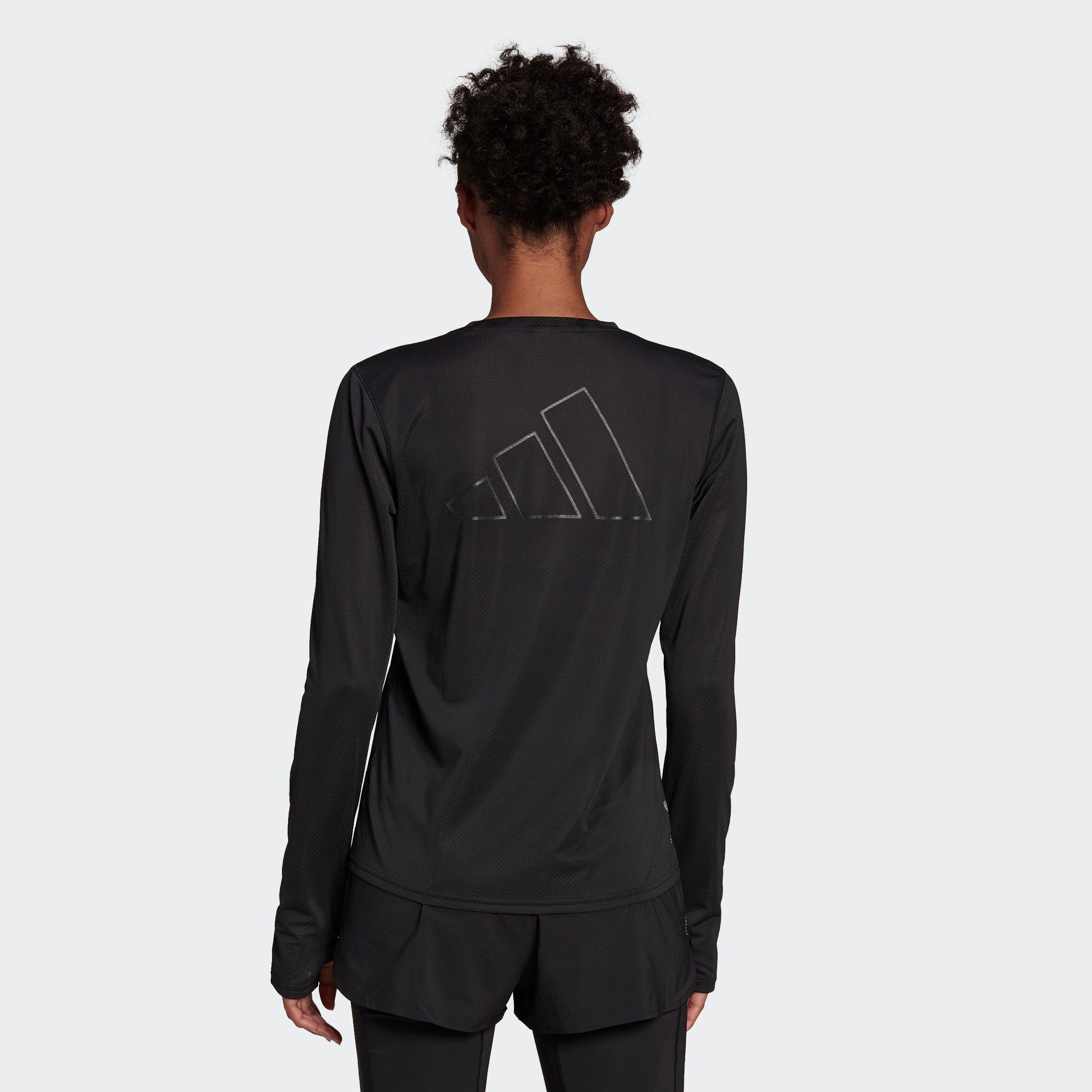 adidas Performance Laufshirt RUN ICONS RUNNING LONGSLEEVE, Ein leichtes  Longsleeve mit Daumenöffnungen fürs tägliche