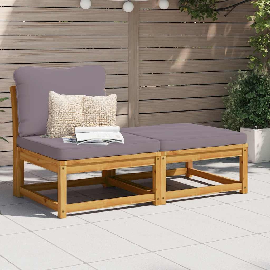 vidaXL Sofaelement 3-tlg. Garten-Lounge-Set mit Kissen günstig online kaufen
