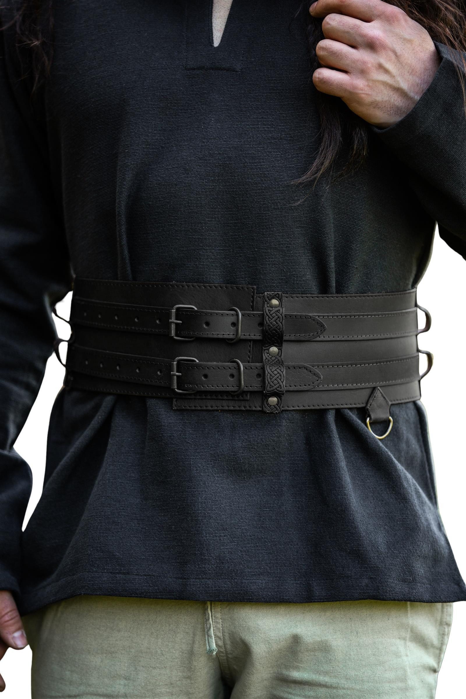 Wikinger-Kostüm Gürtel "Sif" aus Leder