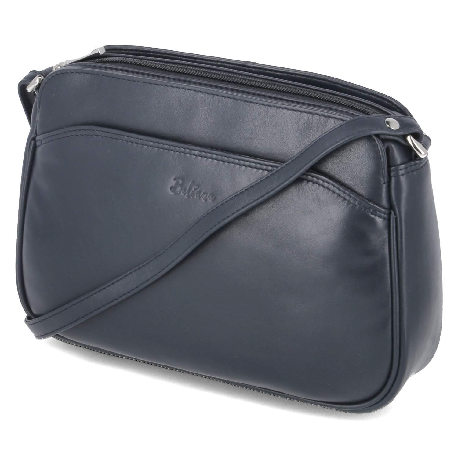 Beliana Handtasche Beliana BEL2207-09 Damen Umhängetaschen Glattleder blau