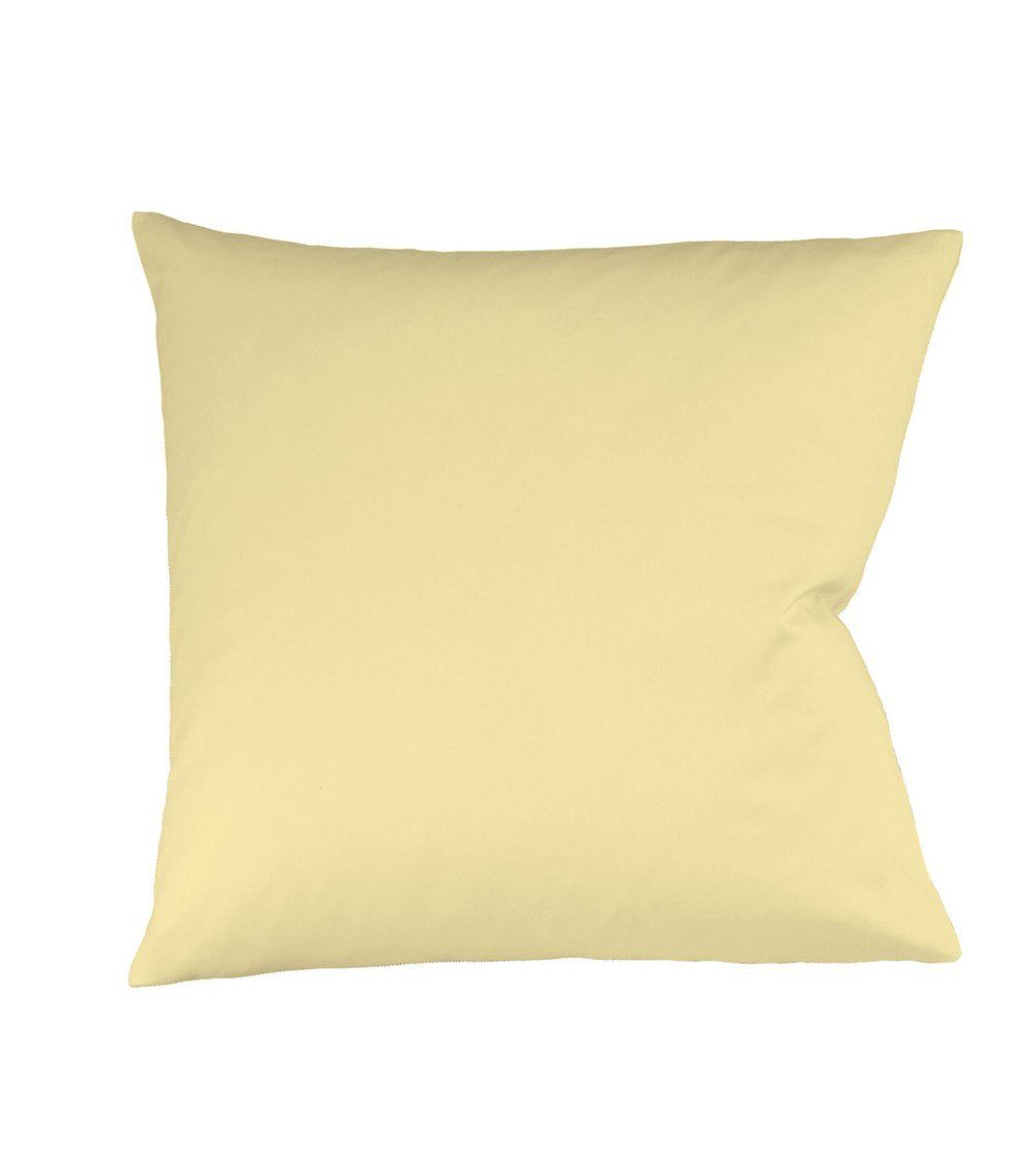 fleuresse Kissenbezüge Fleuresse Mako-Satin Kissenbezug Bezug 80x80 cm uni mit RV, (1 Stück), seidig weiche Oberfläche mit edlem Glanz