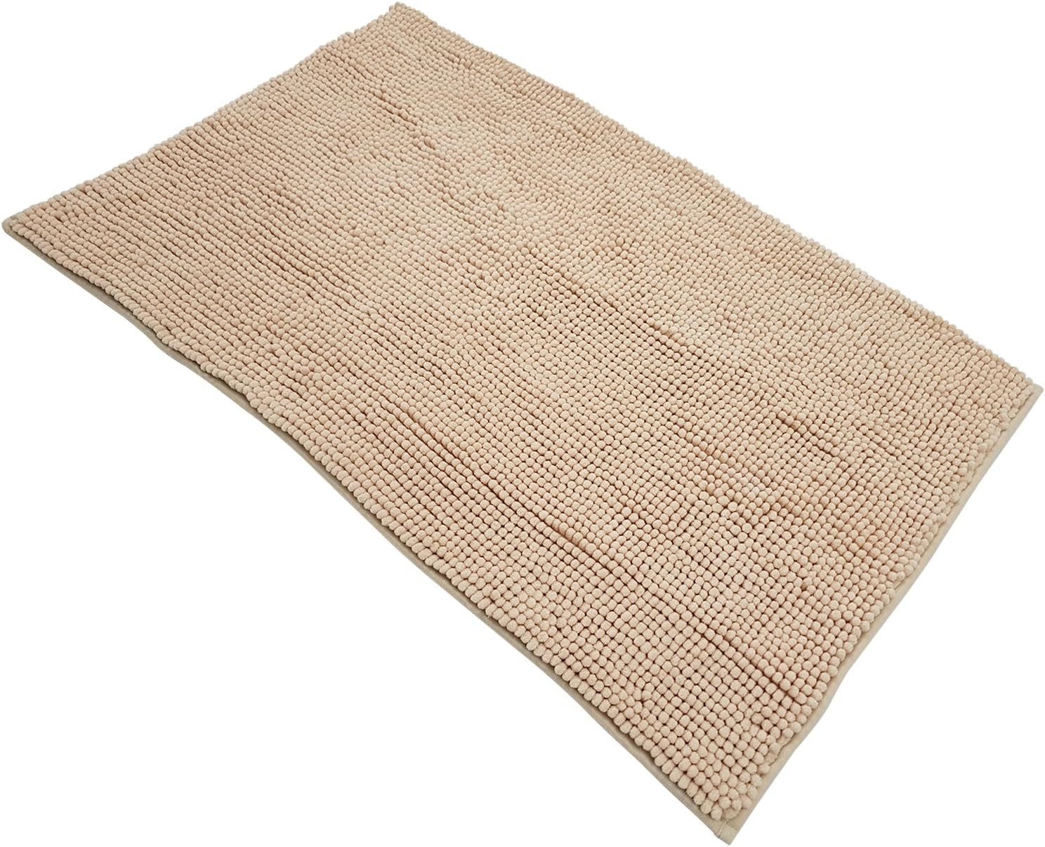 Waidmeister Badematte Waidmeister Badematte Wellnes Chenille Badezimmerteppich, rutschhemmend beschichtet, Polyester, Rutschfest, Saugstark – Bild 4 von 5