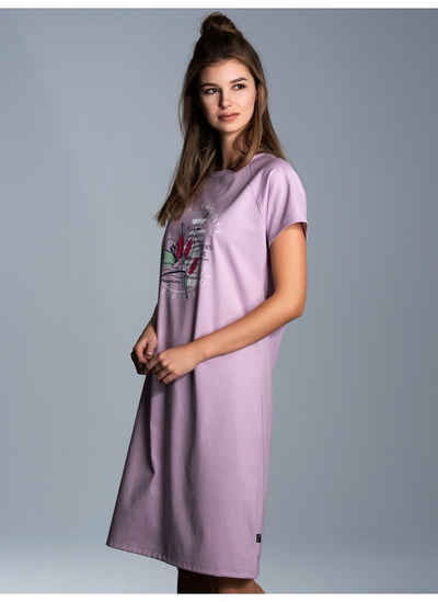 Trigema Nachthemd TRIGEMA Nachthemd mit floralem Print (1-tlg)