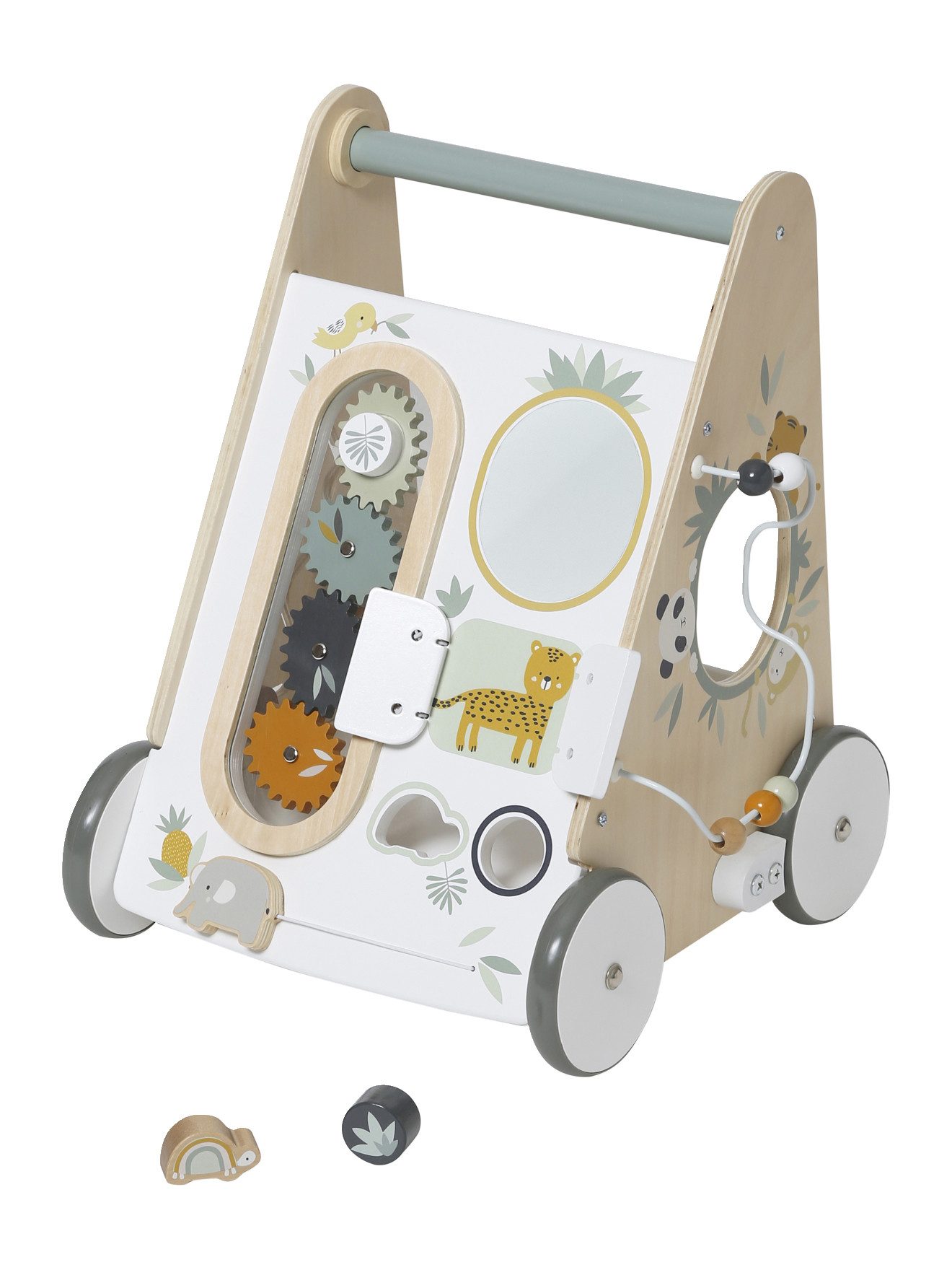 vertbaudet Ходунки Baby Ходунки PANDAFREUNDE mit Bremse, Holz