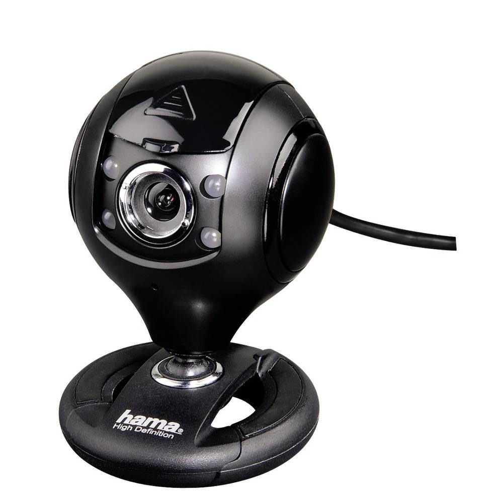 Hama HD-Webcam "" 00053950 Webcam (Standfuß, Klemm-Halterung)