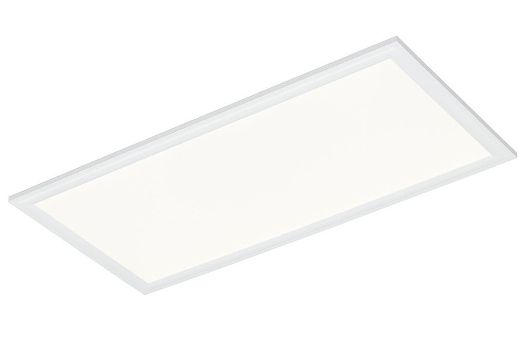 Briloner Leuchten LED Deckenleuchte 7095-016, LED fest integriert, 2700K - Extra-Warmweiß, Deckenlampe, 59,5x29,5x6,2cm, Weiß, 24W, Wohnzimmer, Schlafzimmer