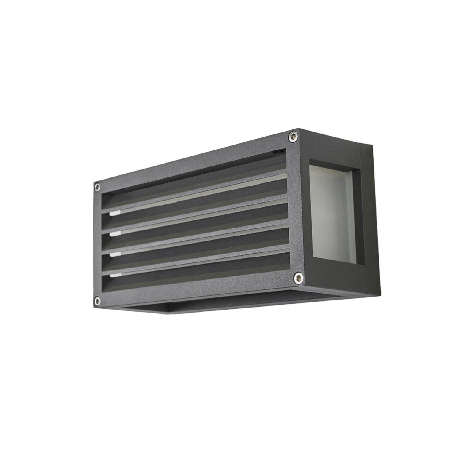 Lucande Außen-Wandleuchte Aurelien, Metall, Schwarz IP54, 1 x 15 W LED
