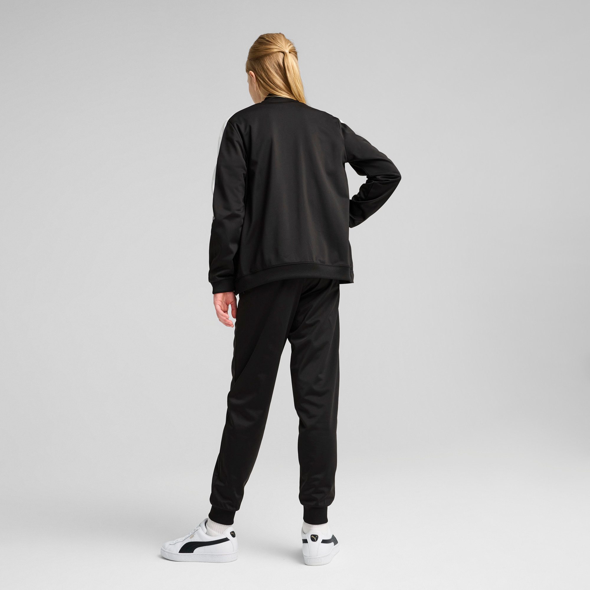 PUMA Trainingsanzug POLY BASEBALL SUIT G (2-tlg), 2-teilig, mit Stehkragen, mit elastischem Bund – Bild 2 von 5